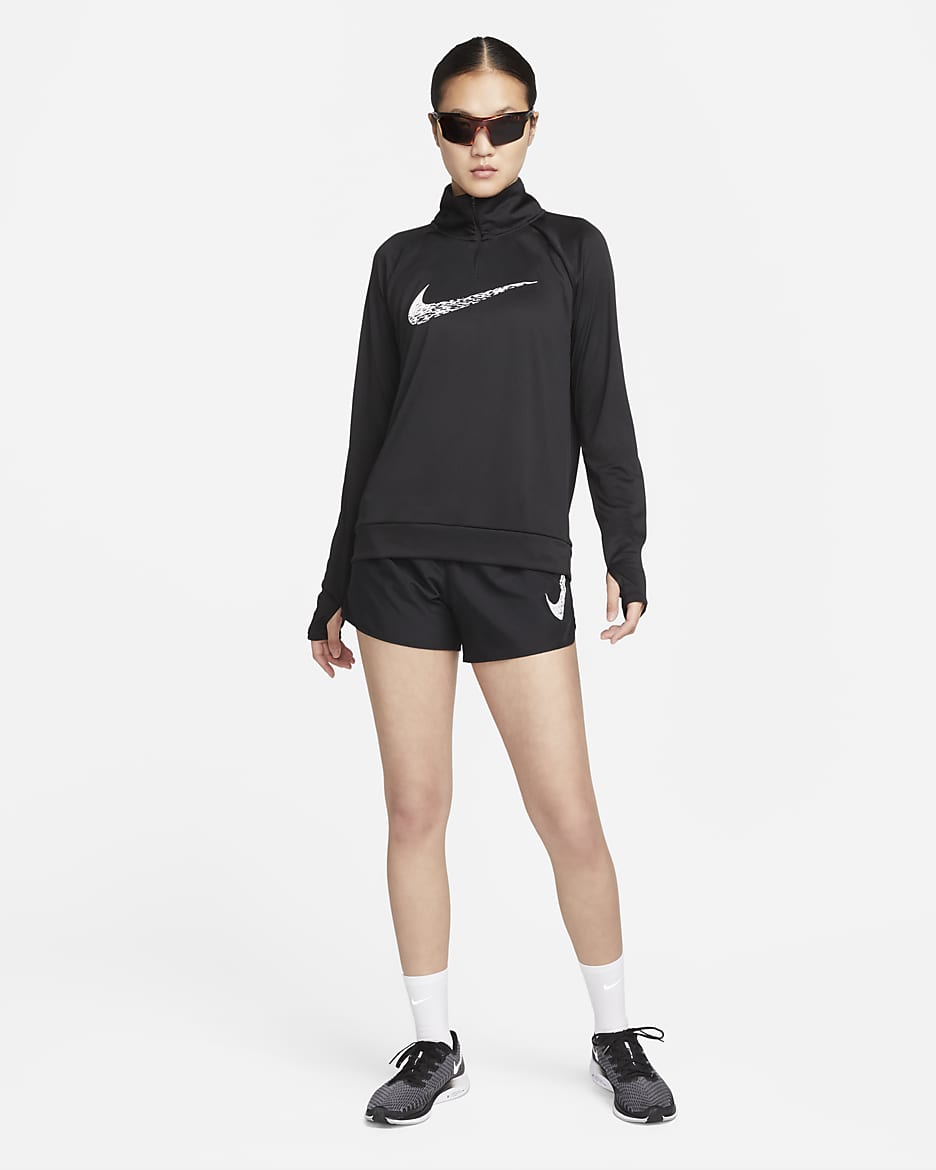 Nike Dri FIT Swoosh Run Women s Mid Rise Brief Lined Running Shorts. Nike PH